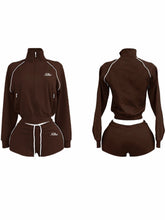 Load image into Gallery viewer, Reina Bella Fall Short Tracksuit

