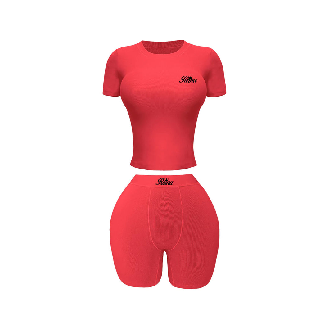 Ruby Red Two Piece Set