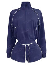 Load image into Gallery viewer, Reina Bella Royal Short Tracksuits

